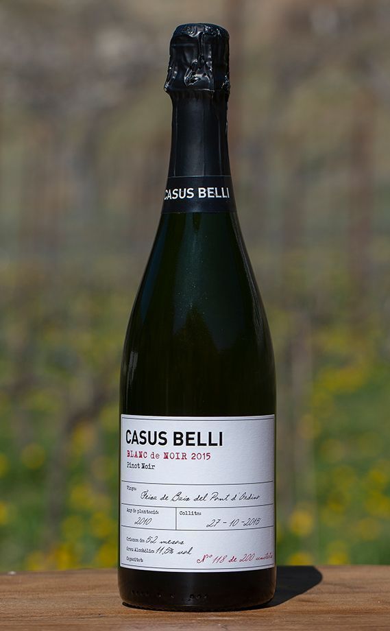 Blanc de Noir 2015 vins Casus Belli Andorra Unesco