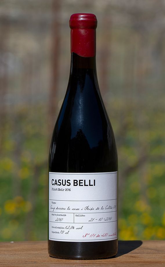 Pinot Noir 2016 vins Casus Belli Andorra Unesco